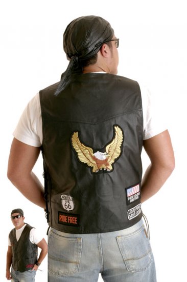 SOLID LEATHER Vest