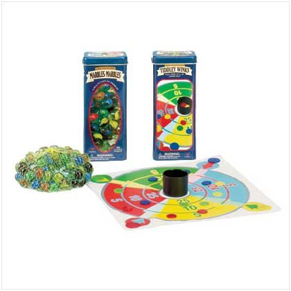 Marbles & Tiddly Winks in Tin