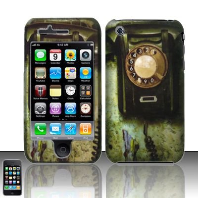 Hard Rubber Feel Design Case for Apple iPhone 3G/3Gs - Telephone