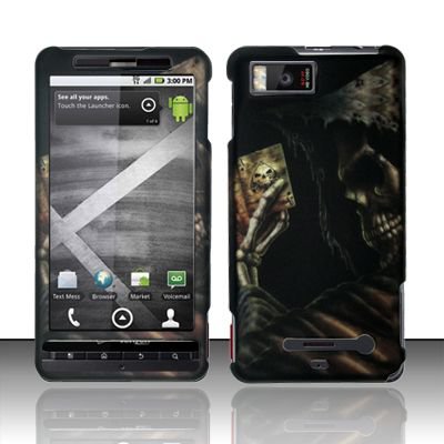 Hard Rubber Feel Design Case for Motorola Droid X MB810 (Verizon)/Milestone X - Reaper's Game