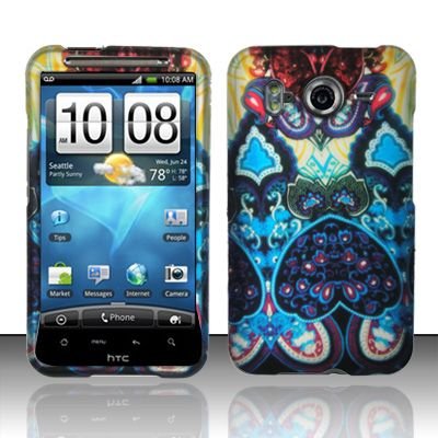 Hard Rubber Feel Design Case for HTC Inspire 4G/Desire HD - Antique