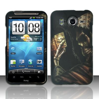 Hard Rubber Feel Design Case for HTC Inspire 4G/Desire HD - Reaper's Game