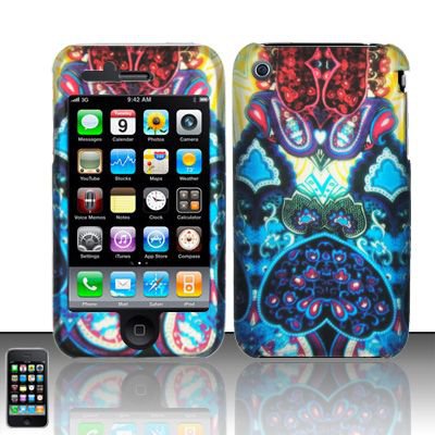 Hard Rubber Feel Design Case for Apple iPhone 3G/3Gs - Antique