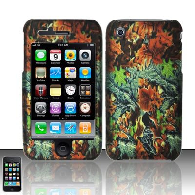 Hard Rubber Feel Design Case for Apple iPhone 3G/3Gs - Hunter
