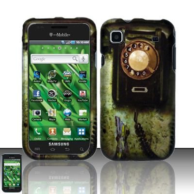 Hard Rubber Feel Design Case for Samsung Vibrant/Galaxy S T959 - Telephone