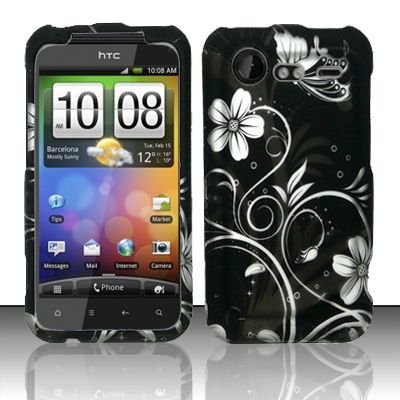 Hard Rubber Feel Design Case for HTC DROID Incredible 2 6350 (Verizon) - Midnight Garden