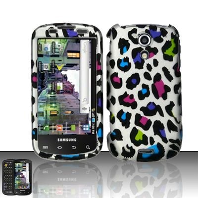 Hard Rubber Feel Design Case for Samsung Epic 4G (Sprint) - Colorful Leopard