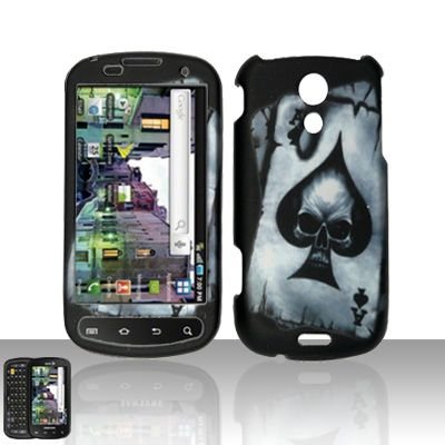Hard Rubber Feel Design Case for Samsung Epic 4G (Sprint) - Spade Skull