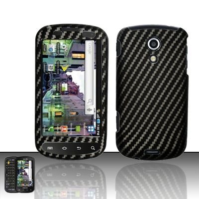 Hard Rubber Feel Design Case for Samsung Epic 4G (Sprint) - Carbon Fiber V2