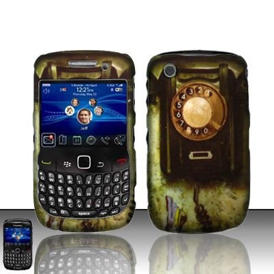 Hard Rubber Feel Design Case for Blackberry Curve 8520/9300 - Telephone