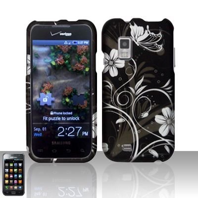 Hard Rubber Feel Design Case for Samsung Fascinate - Midnight Garden