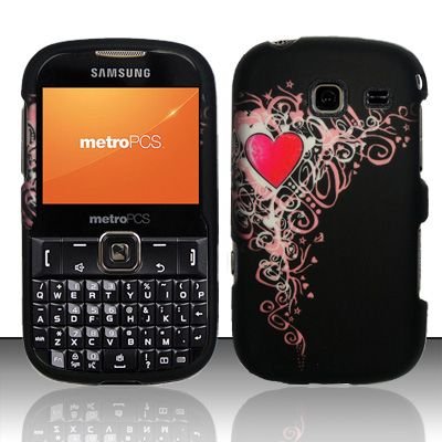 Hard Rubber Feel Design Case for Samsung Freeform 3/Comment - Royal Heart