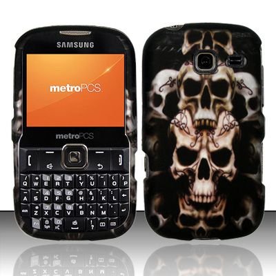 Hard Rubber Feel Design Case for Samsung Freeform 3/Comment - Ancient Skulls
