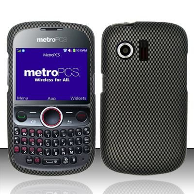 Hard Rubber Feel Design Case for Huawei Pillar/Pinnacle - Carbon Fiber