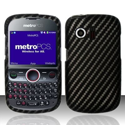 Hard Rubber Feel Design Case for Huawei Pillar/Pinnacle - Carbon Fiber V2