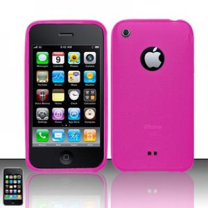 TPU Crystal Gel Case for Apple iPhone 3G/3Gs - Pink