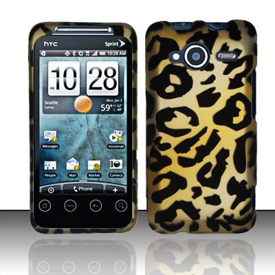 Hard Rubber Feel Design Case for HTC EVO Shift 4G - Cheetah