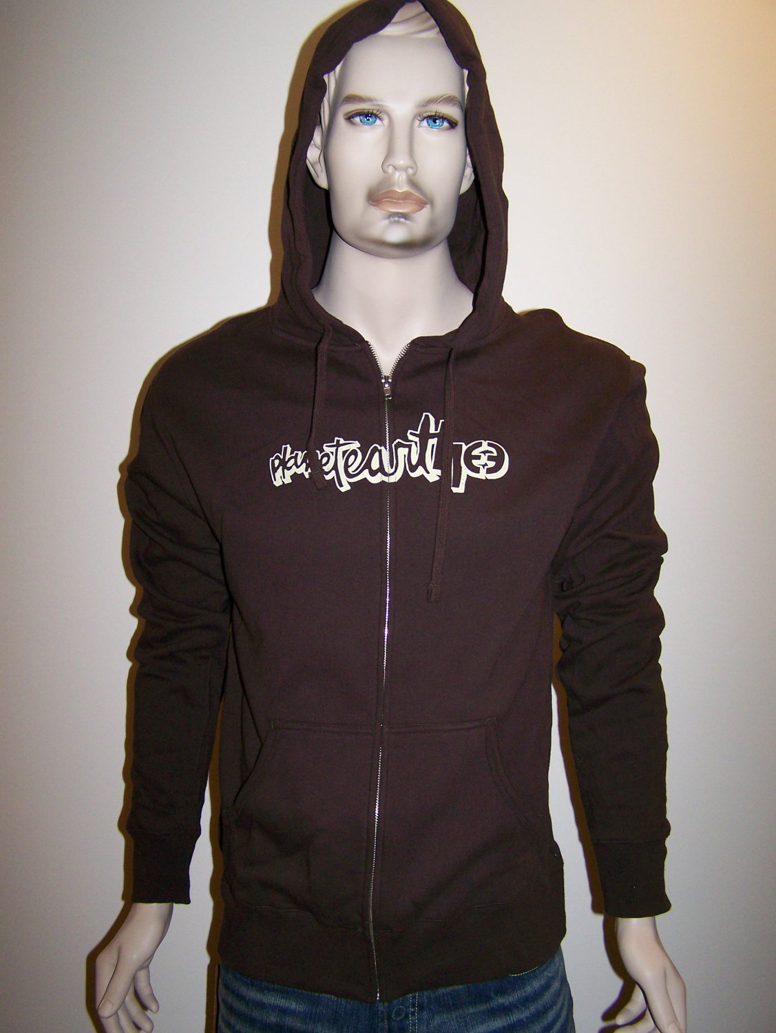 PLANET EARTH - Brown Zip Hoodie - L