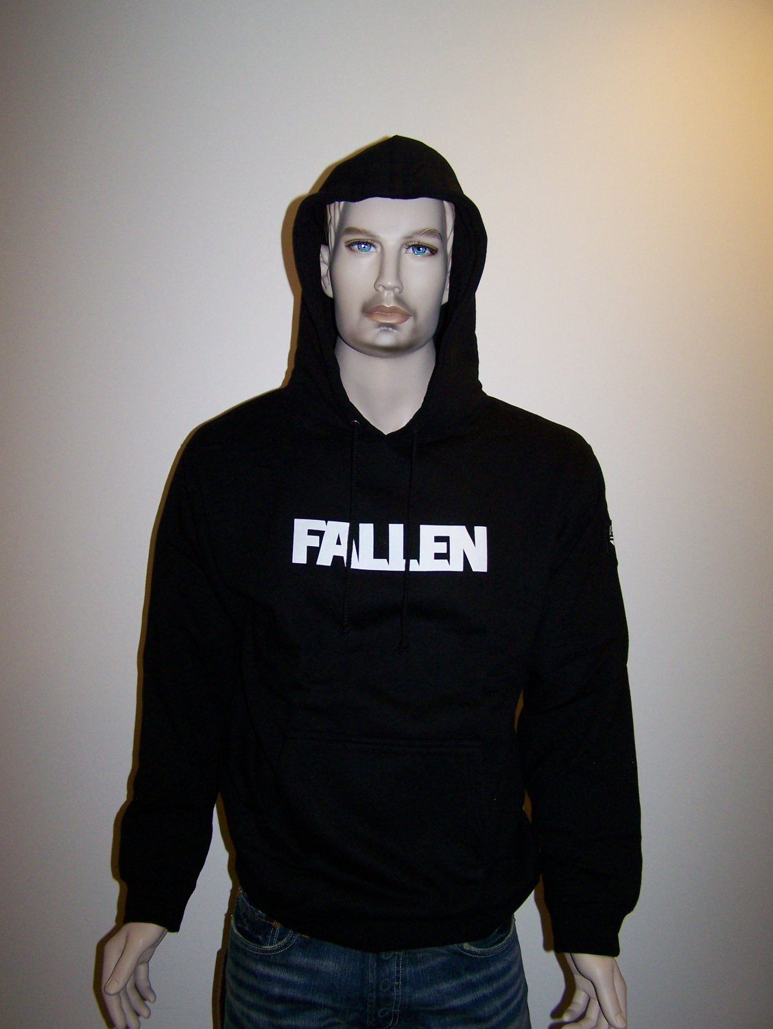 FALLEN - Black Pullover Hoodie - XL