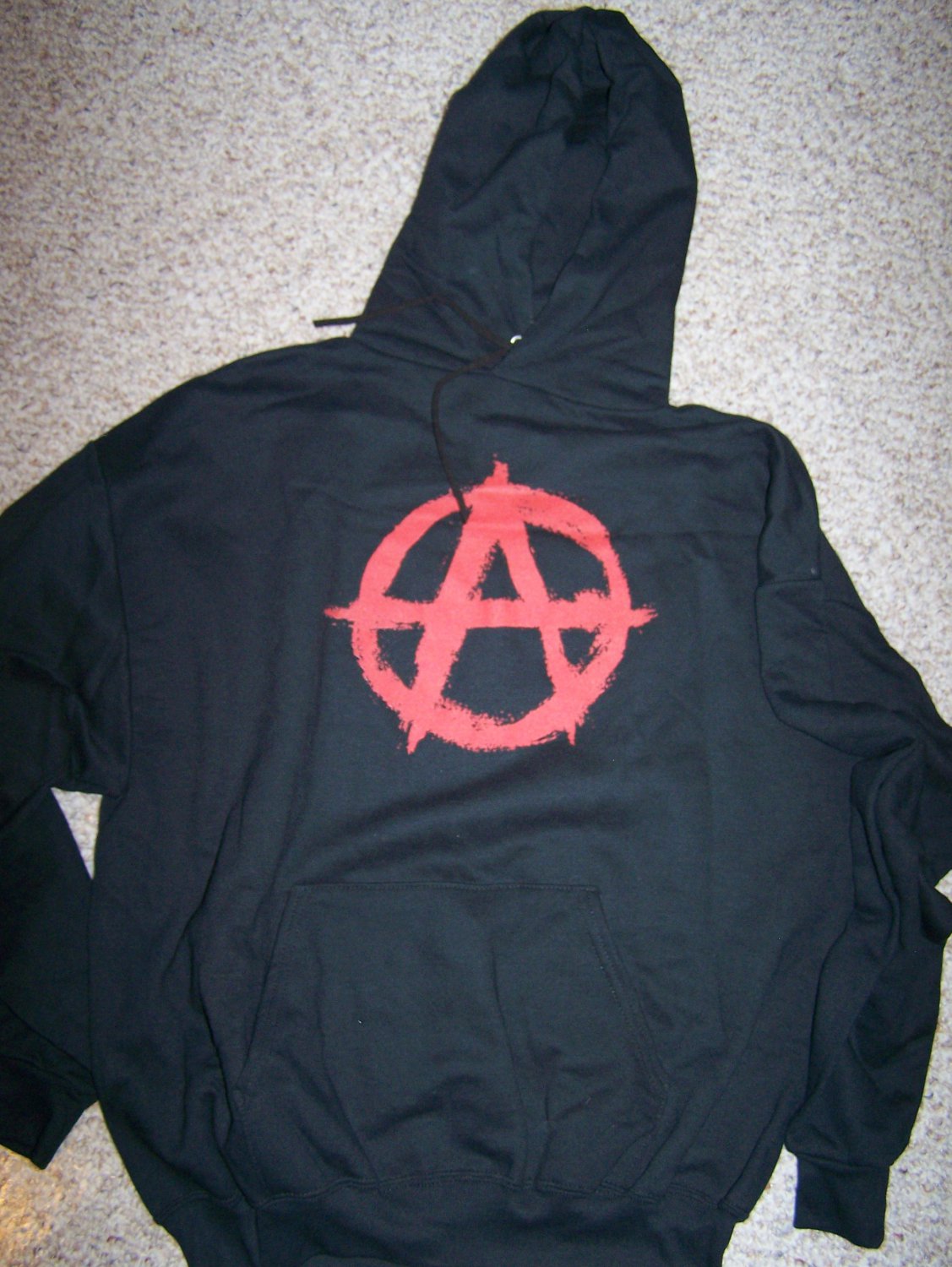 ANARCHY - Black Pullover Hoodie - XL