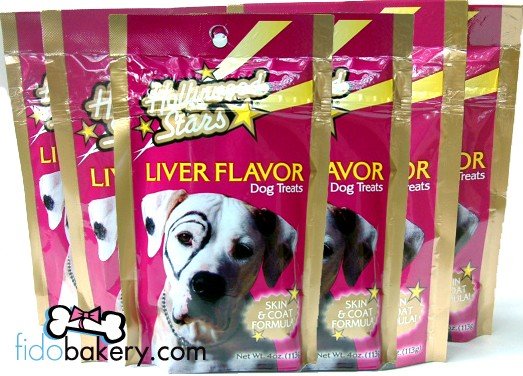Hollywood Stars Liver Flavored Dog Snacks 4oz (6 Pack)