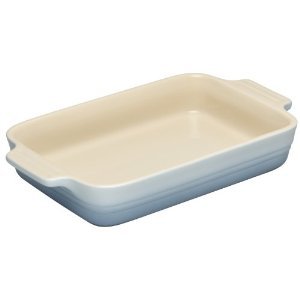 Le Creuset Stoneware Rectangular oven Dish 26cm Coastal Blue BNIB