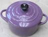 Le Creuset Stoneware Mini Cocotte round Purple 2" - 8-ounce