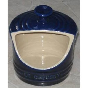 Le Creuset Stoneware 10 oz Salt Crock Cobalt Blue NEW