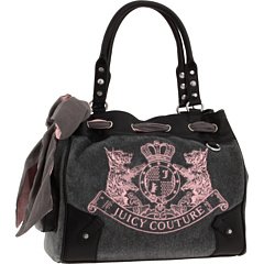 AWESOME 100% Authentic Juicy Couture Scottie Daydreamer Handbag Pink Gray Black