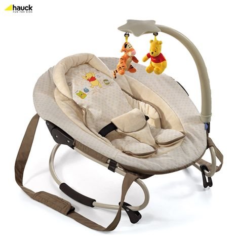 Hauck Disney Bungee Leisure Bouncer-Pooh Doodle Brown