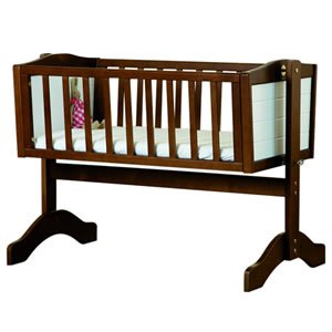 Saplings Bernice Swing Crib (Walnut & White)
