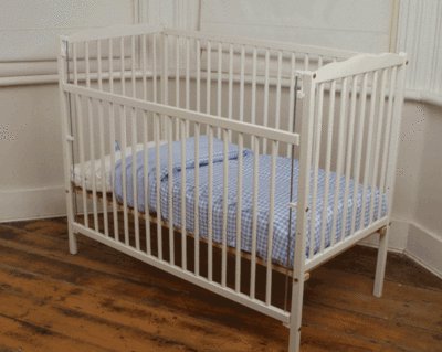 Saplings Jessica Cot White with Foam Mattress