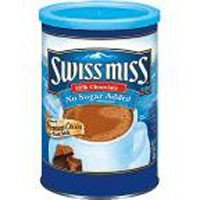 Swiss Miss, Hot Cocoa Mix, No Sugar Added, 13.8-Ounce Canisters (Pack of 2)