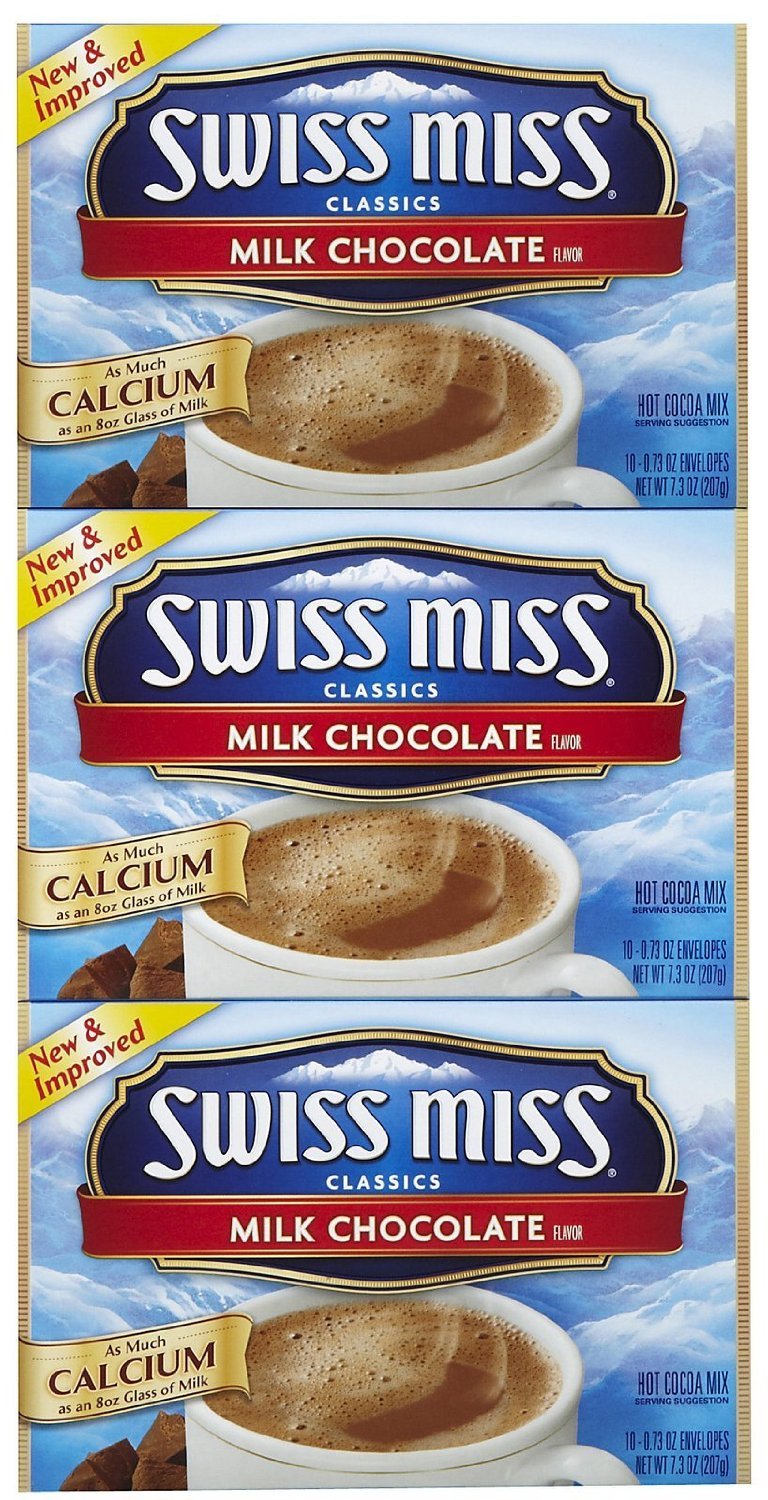 Swiss Miss Milk Chocolate Hot Cocoa Mix, 10 oz, 3 pk