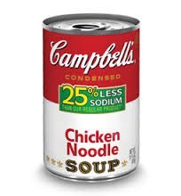 Campbell's Low Sodium Chicken Noodle Soup, 10.75oz Cans