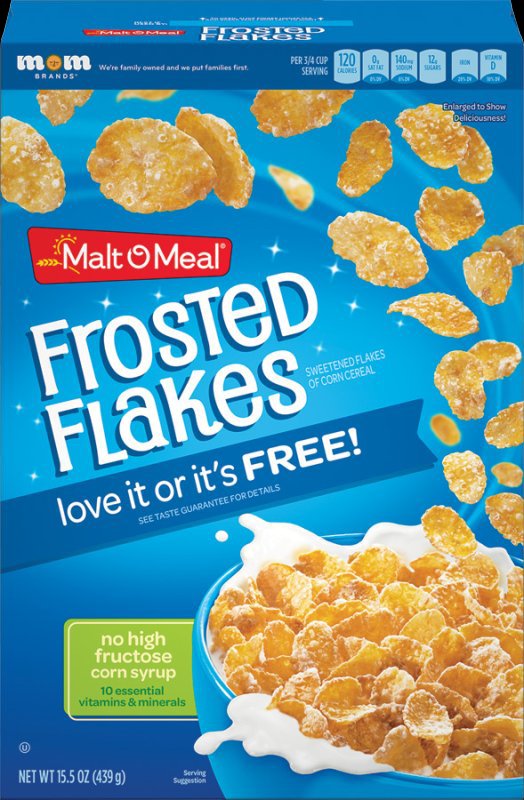 MaltOMeal® Brand Cereals, Boxed Cold Cereals, 15.5Ounce Box (Frosted