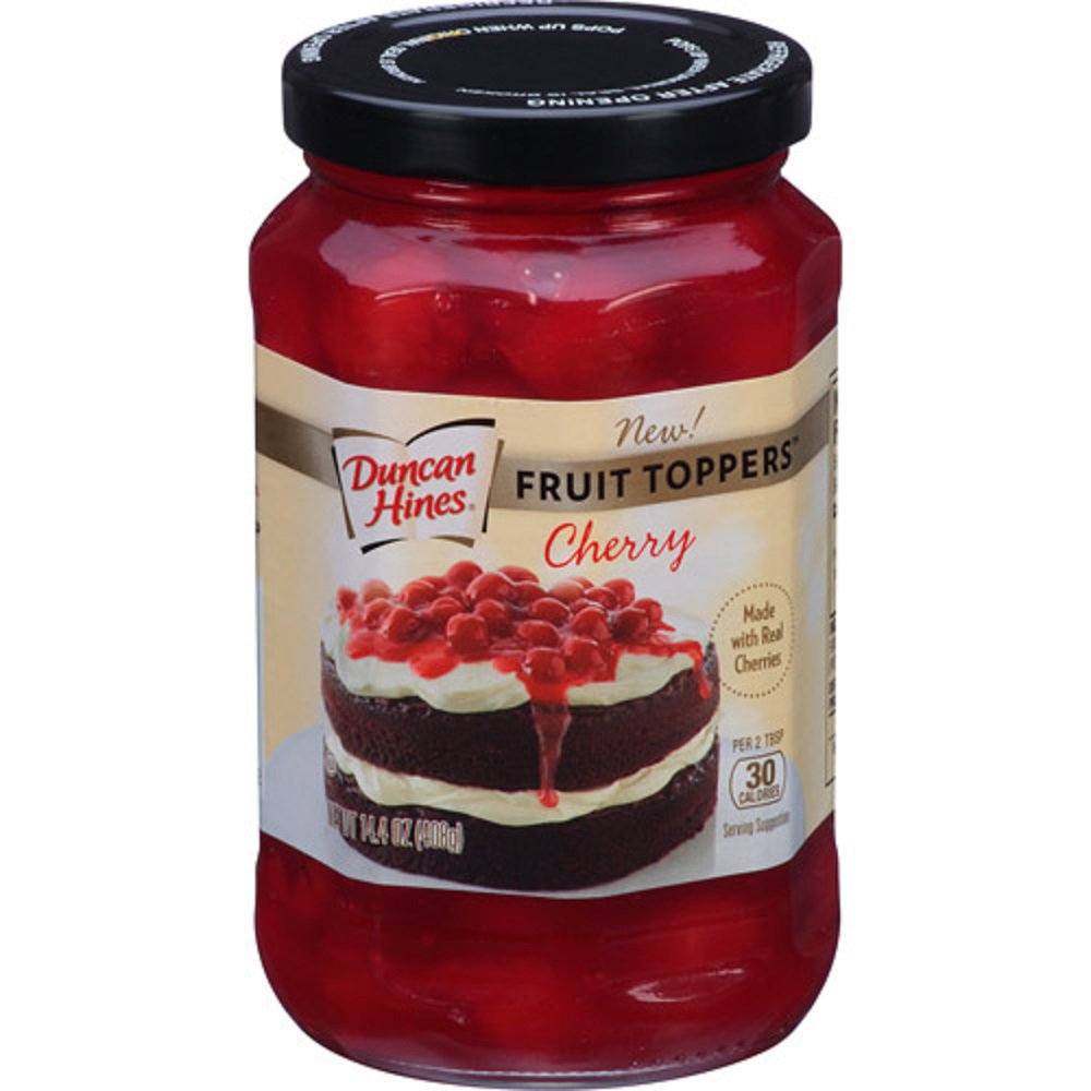 Duncan Hines, Fruit Toppers, 14.4oz Glass Jar (Cherry)