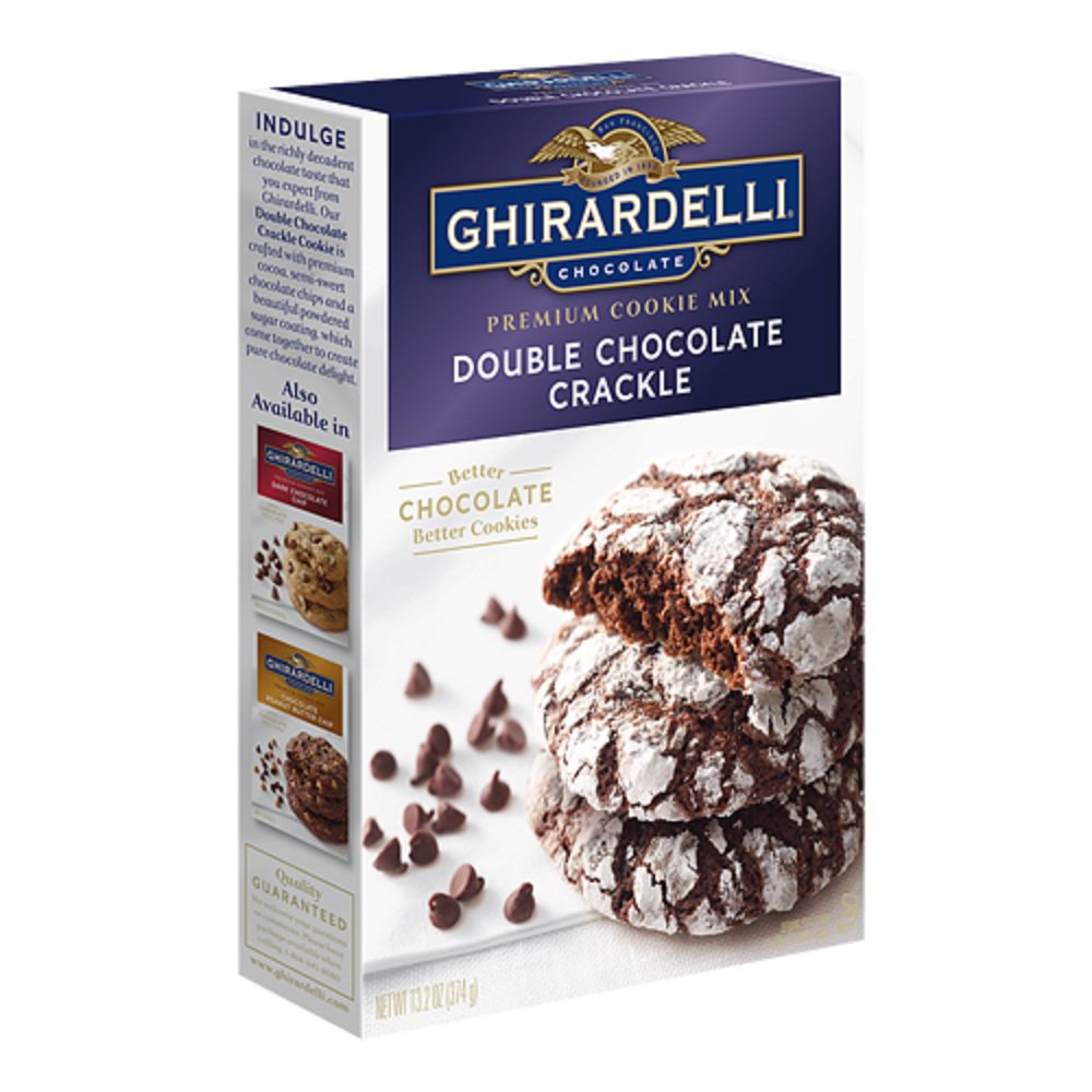 Ghirardelli, Premium Cookie Mixes, 13.25oz Box (Doube Chocolate...