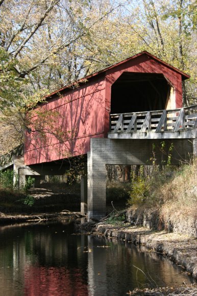 Sugar Creek Covered Bridge Vertical 8x10