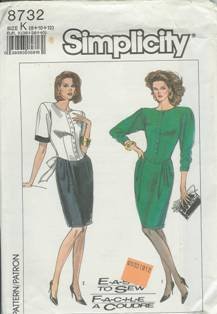 Simplicity Sewing Pattern 8732 Women's Dress (8, 10, 12)