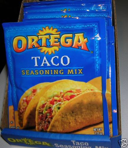 10 PACKS ORTEGA TACO SEASONING THINK 4th JULY PARTY