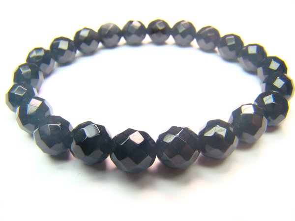 BONXRS1000X Onyx Round Shape 8mm Cut Bracelet