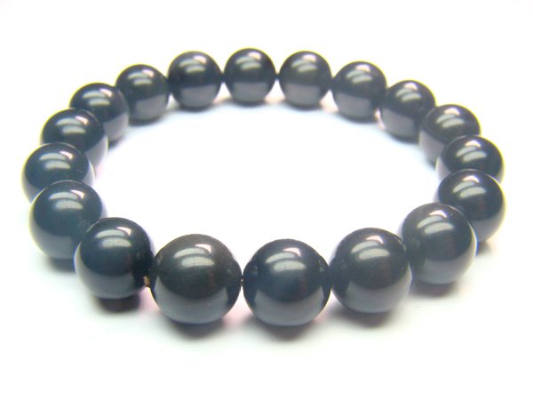 BOBXRS1200X Obsidian Round Shape 10mm Bracelet