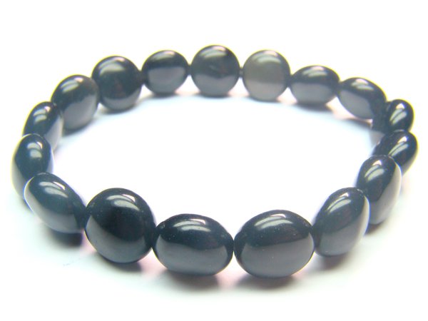 BOBXSP1200X Obsidian Spere Shape 10mm Bracelet