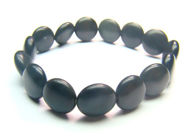 BOBXHS1000X Obsidian Spere Shape 12mm Bracelet