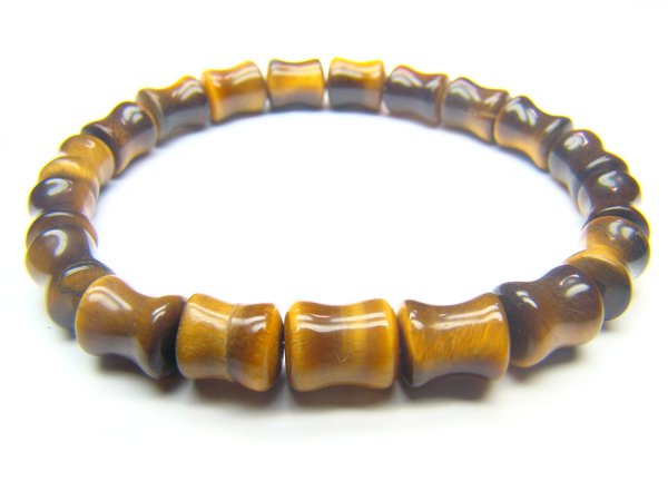 BTEXCY0608X Tiger Eye Peanut Shape 7x10mm Bracelet