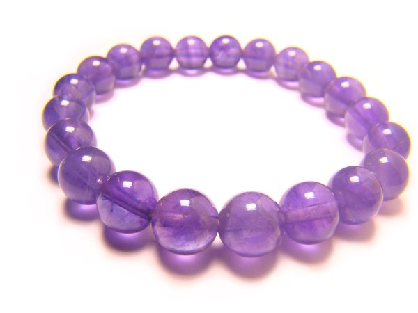 BAMXRS1000X Amethyst Round Shape 8mm Bracelet