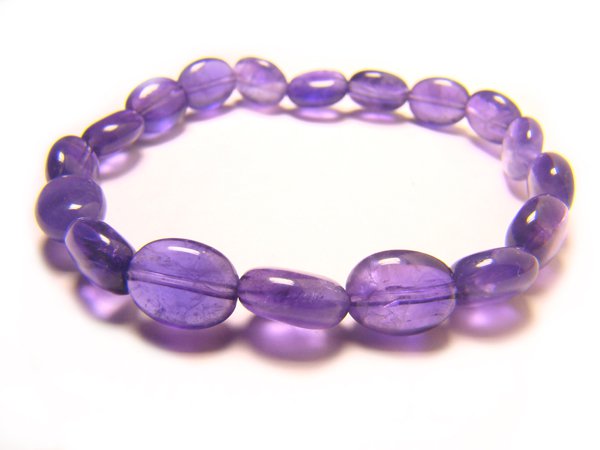 BAMXOS0812X Amethyst Oval Shape 8x10mm Bracelet