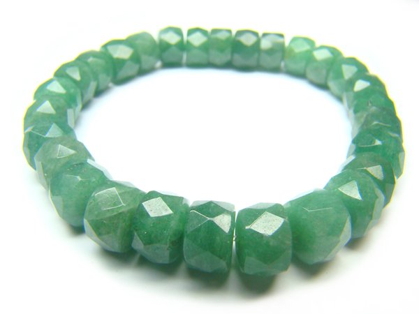 BAVXHS0800X Aventurine Wheel Shape 6x8mm Cut Bracelet