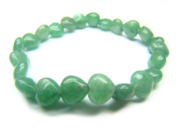BAVXHS1000X Aventurine Heart Shape 8mm Bracelet